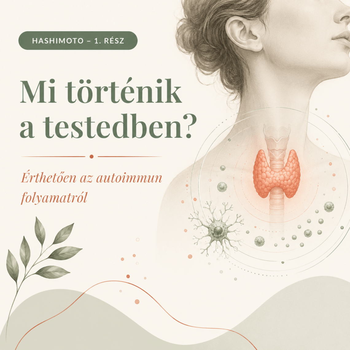 Női váll pajzsmiriggyel